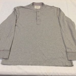 EDDIE BAUER 100% COTTON MEN’S CREW NECK LONG SLEEVE T-SHIRT SIZE:LARGE COLORGRAY